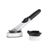 Overige Merken Aqua Laser Afwasborstel Met Dispenser + Schuurspons Zwart/Wit