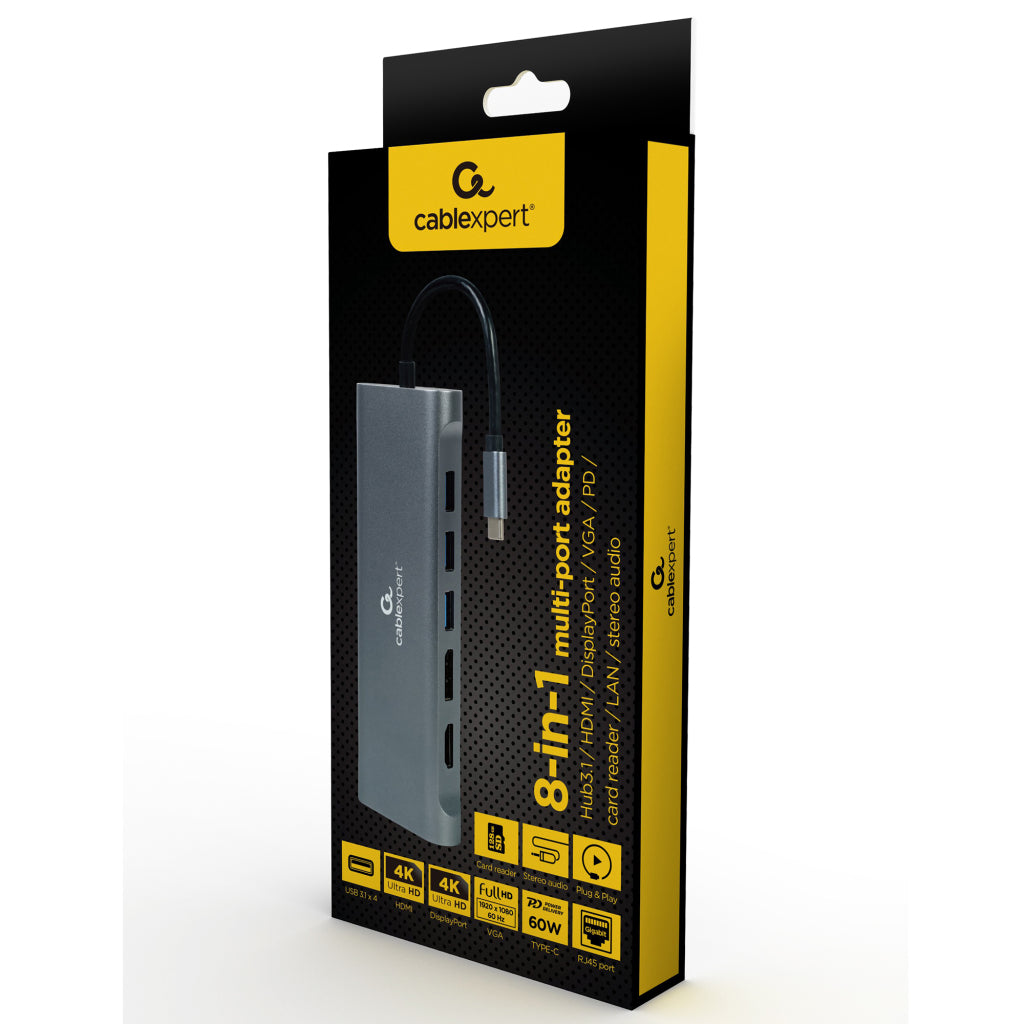 Cablexpert Gmb Usb-C Multi-Poort 8-In-1