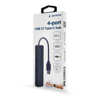 Gembird Gmb Hub Usb-C 4-Poorts U3P4-01