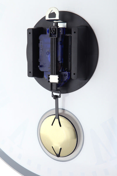 Nextime Ne-8162 Wandklok Dia. 43 X 4.2 Cm, Glas, Wit, 'Romana'