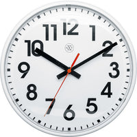 Nextime Nx-7308Wi Wandklok Nxt Diam. 26Cm Kunststof Wit, Witte Wijzerplaat