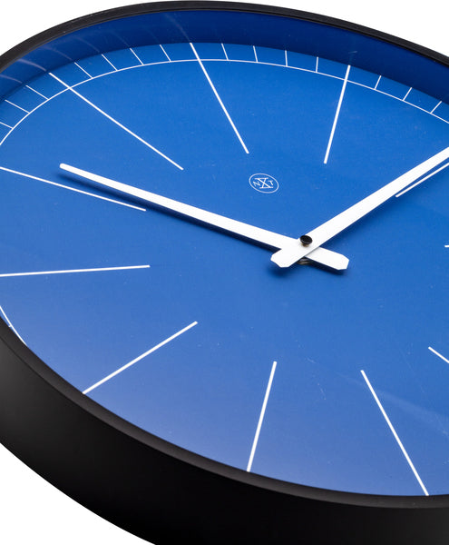 Nextime Nx-7328Bl Wandklok Nxt Ethan Ø 40 Cm Blauw