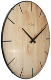 Nextime Ne-3249 Wandklok Edge-Wood-Dome Dia 35Cm Kunststof Licht Bruin