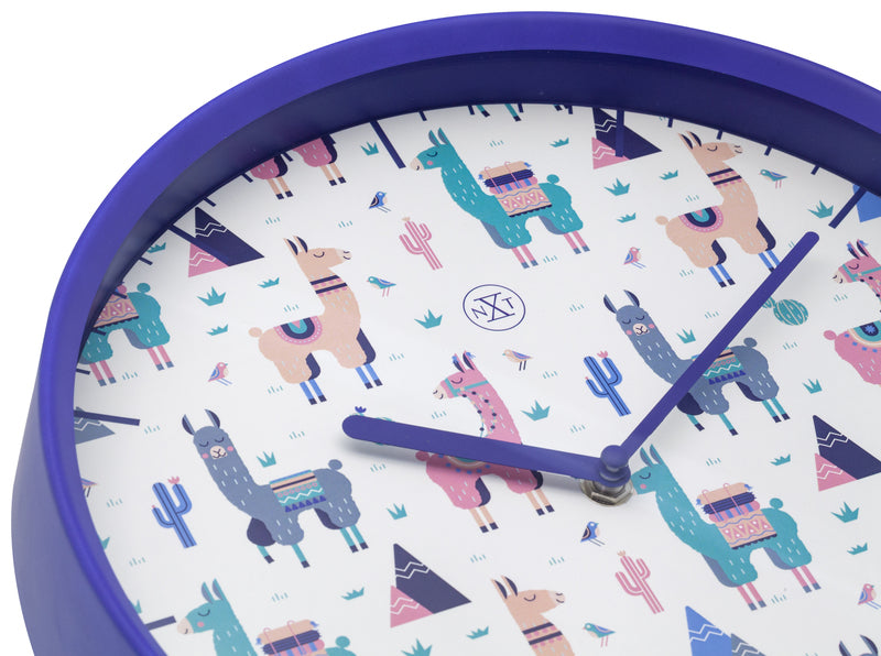 Nextime Nx-7352 Wandklok Nxt Alpalca Dia 30Cm Kunststof Blauw