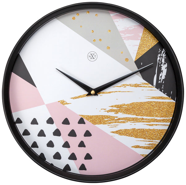 Nextime Nx-7354 Wandklok Nxt Grace Dia 30Cm Kunststof Zwart