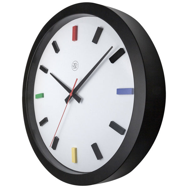 Nextime Nx-7362Di Kleurrijke Wandklok - 36Cm - Stille Klok - Multicolor - Nxt By - "Mix"
