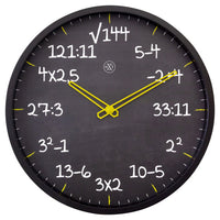Nextime Nx-7363Zw Reken Wandkllok - 30Cm -Stille Klok- Rekenformule Design - Nxt By - "Maths"