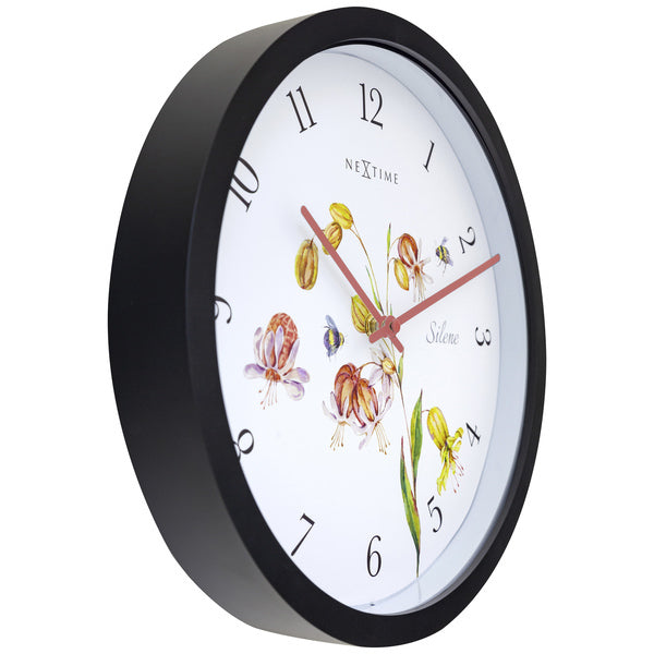 Nextime Ne-4316 Buitenklok Silene 30.5 Cm Zwart/Wit