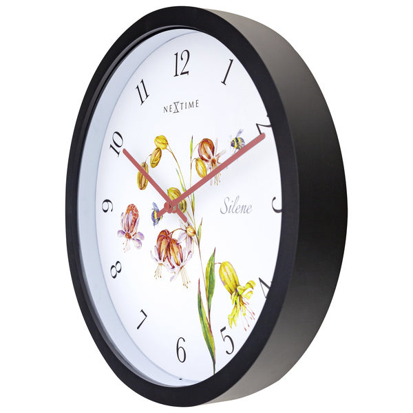 Nextime Ne-4316 Buitenklok Silene 30.5 Cm Zwart/Wit