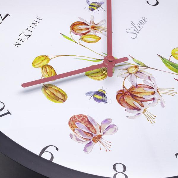 Nextime Ne-4316 Buitenklok Silene 30.5 Cm Zwart/Wit
