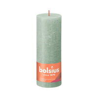 Bolsius Rustieke Stompkaars 19X6,8 Cm Jade Green