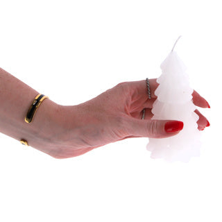 Overige Merken Kerstboom Kaars Wit 6,5X12,5 Cm