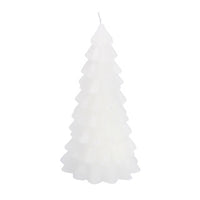 Overige Merken Kerstboom Kaars Wit 10X10X20Cm