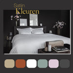Ten Cate Katoen Satijnen Eenpersoons Dekbedovertrek 140X200/220 Cm Wit