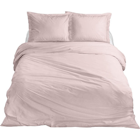Ten Cate Katoen Satijnen Eenpersoons Dekbedovertrek 140X200/220 Cm Blush Roze