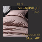 Ten Cate Katoen Satijnen Eenpersoons Dekbedovertrek 140X200/220 Cm Blush Roze