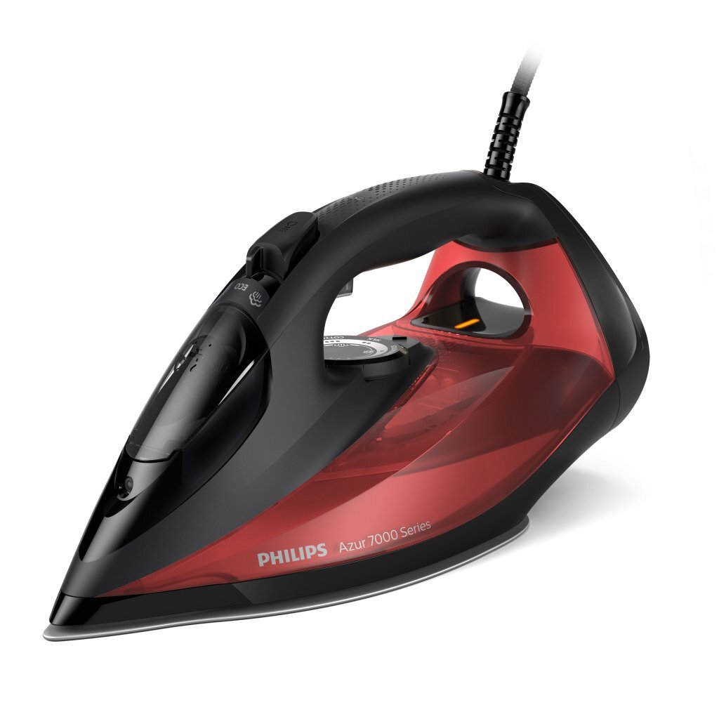Philips Dst7022/40 7000 Series Hv-Stoomstrijkijzer Zwart/Rood