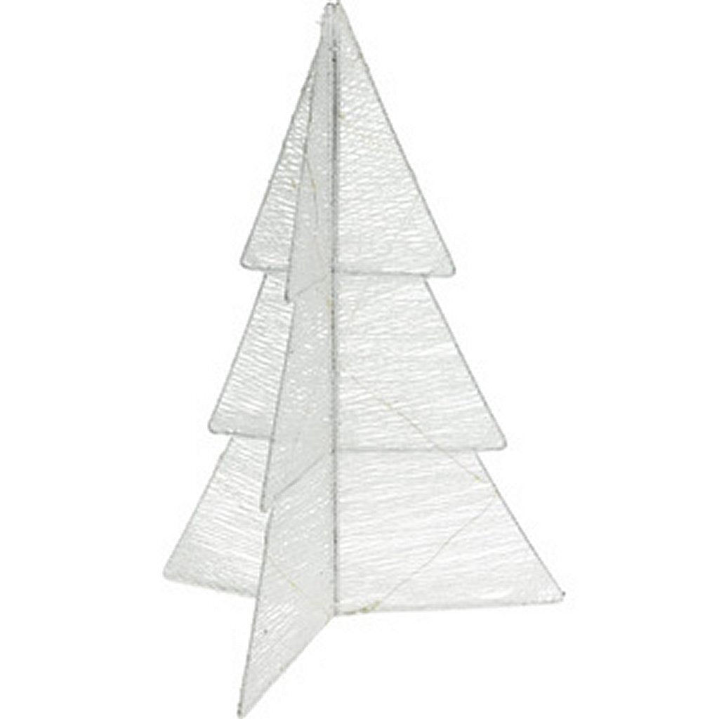 Overige Merken Kerstboom Vouwbaar Met Led Timer 50Cm Wit