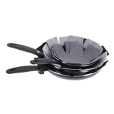 Excellent Houseware Panbeschermers 38-26 Cm 6 Stuks Grijs/Zwart