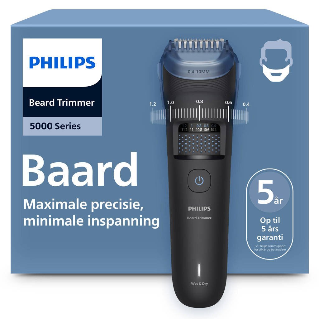 Philips Bt5780/15 Baardtrimmer Zwart/Blauw