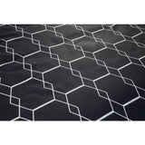 Ten Cate Katoenen Eenpersoons Dekbedovertrek 140X200/220 Cm Graphic Antraciet