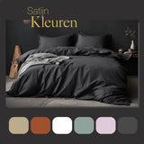 Ten Cate Katoen Satijnen Lits-Jumeaux Dekbedovertrek 240X200/220 Cm Antraciet