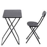 Ceruzo Klaptafel Met Stoel - Zwart