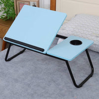 Ceruzo Bedtafel Verstelbaar Blauw- Laptoptafel - Ontbijttafel
