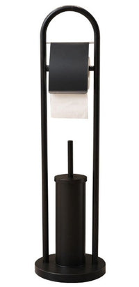 Ceruzo Toiletbutler Vrijstaand - Rvs -Zwart