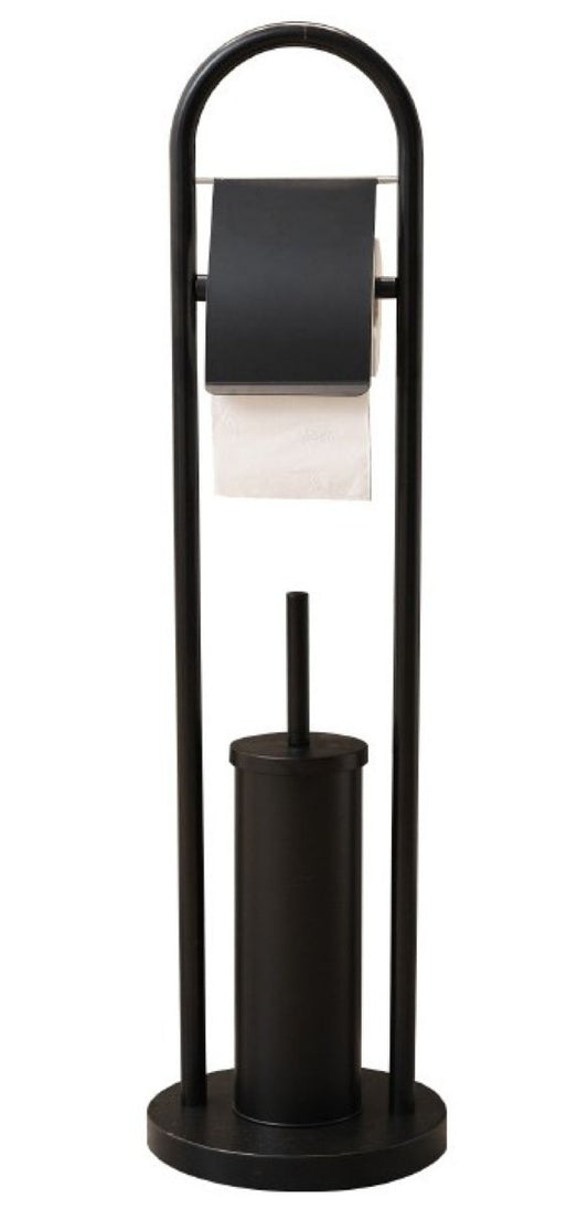 Ceruzo Toiletbutler Vrijstaand - Rvs -Zwart