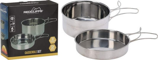 Redcliffs Kampeer Pannen - Rvs - 2 Stuks