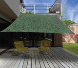 Schaduwdoek Camouflagedoek - Groen - 2X3 M