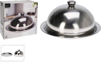 Excellent Houseware Stolp Met Dienblad - Rvs - 30Cm