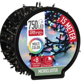 Decorativelighting Micro Cluster Met Haspel - 750 Led - 15 Meter - Met Timer - Multicolor