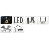 Feestverlichting Voor De Tuin - 450Cm - Warm Wit - 10X5 Led - Gevlochten Snoer