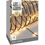 Led Verlichting 480 Led - 36 Meter - Extra Warm Wit - Voor Binnen En Buiten - 8 Lichtfuncties - Soft Wire