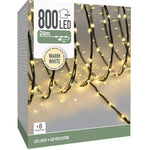 Led Verlichting 800 Led - 24 Meter - Warm Wit - Voor Binnen En Buiten - 8 Lichtfuncties - Soft Wire