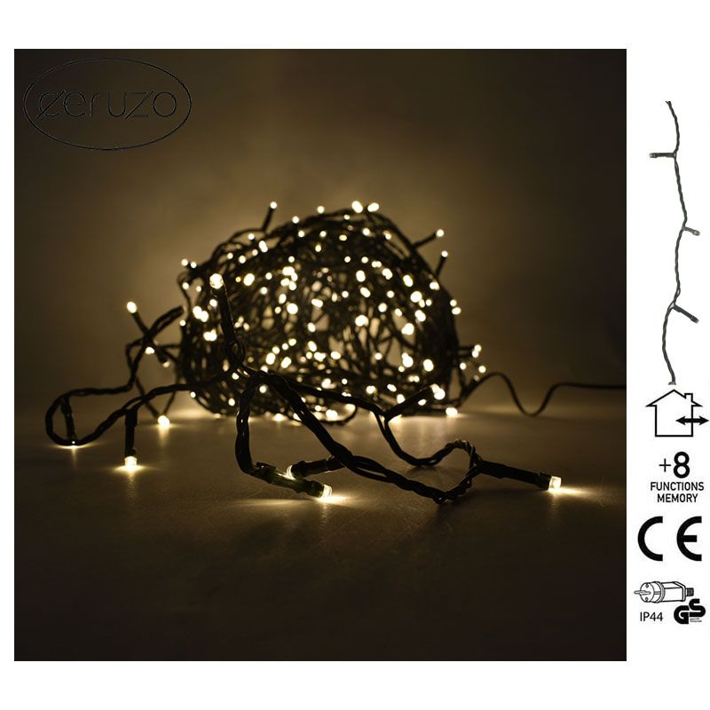 Ceruzo Led Verlichting - 9 Meter - 120 Led Lampjes - Warm Wit - Voor Binnen En Buiten