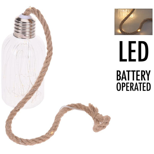 Glazen Lamp Met 20 Led