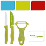 Excellent Houseware Keramische Schilmessen - Rood