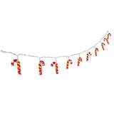 String Light "Candy Canes" With 10 Leds