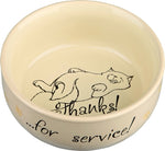 Trixie Bol à Nourriture Merci Pour Service Assorti 15 CM 0,3 LTR