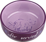 Trixie Bol à Nourriture Merci Pour Service Assorti 15 CM 0,3 LTR