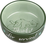 Trixie Bol à Nourriture Merci Pour Service Assorti 15 CM 0,3 LTR