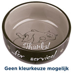 Trixie Bol à Nourriture Merci Pour Service Assorti 15 CM 0,3 LTR