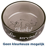 Trixie Bol à Nourriture Merci Pour Service Assorti 15 CM 0,3 LTR