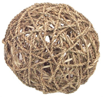 Boule Amusante en Herbe de Mer en Palissandre GRANDE 14 CM