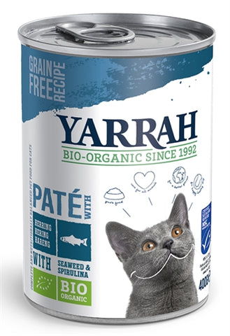 Yarrah Cat Blik Pate Vis 400 GR (12 stuks)