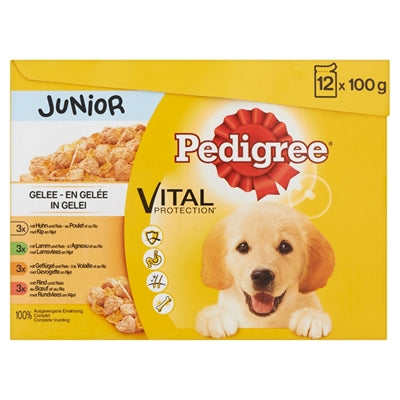 Pedigree Multipack Meal Pouches Junior In Jelly 100 GR