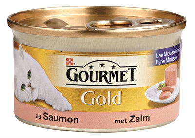 Gourmet Gold Fijne Mousse Zalm 85 GR (24 stuks)